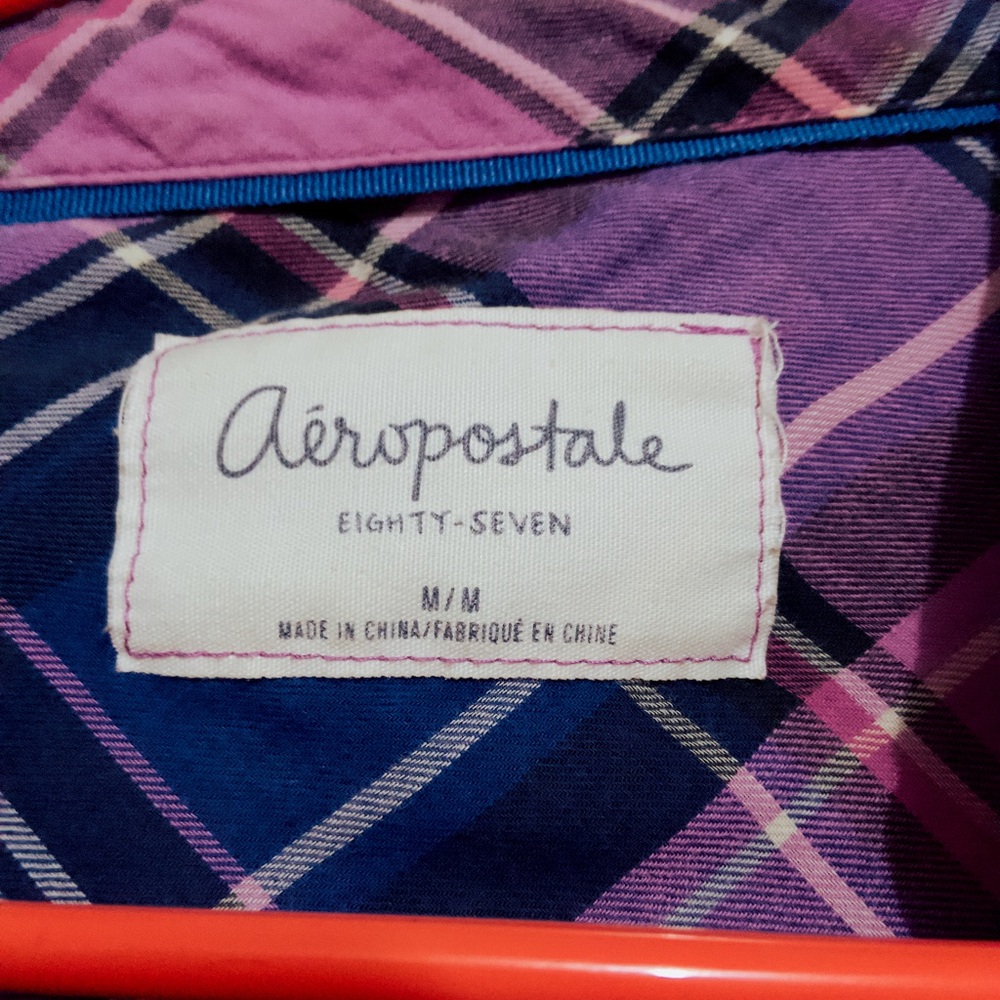 ULTRA RARE 2013 Spring Release Aeropostale Multicolor Plaid Shirt